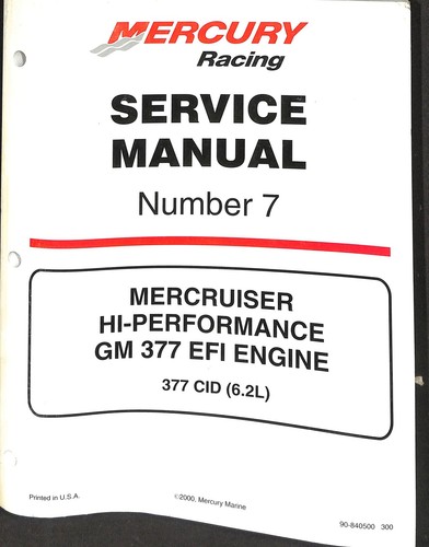 Mercury racing mercruiser - mercruiser, gm