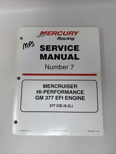 Mercury racing service manual - mercury,